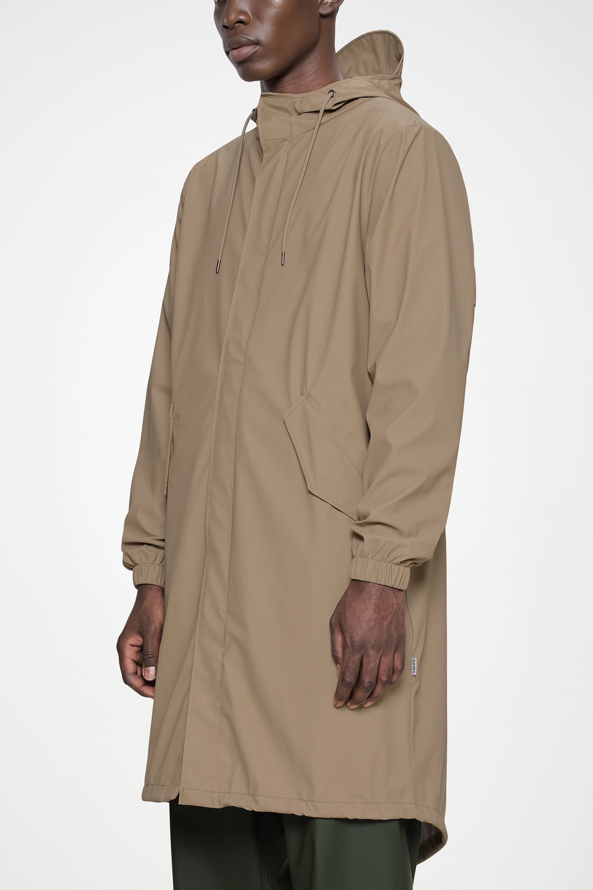 RAINS Fishtail Parka Beige Jacket