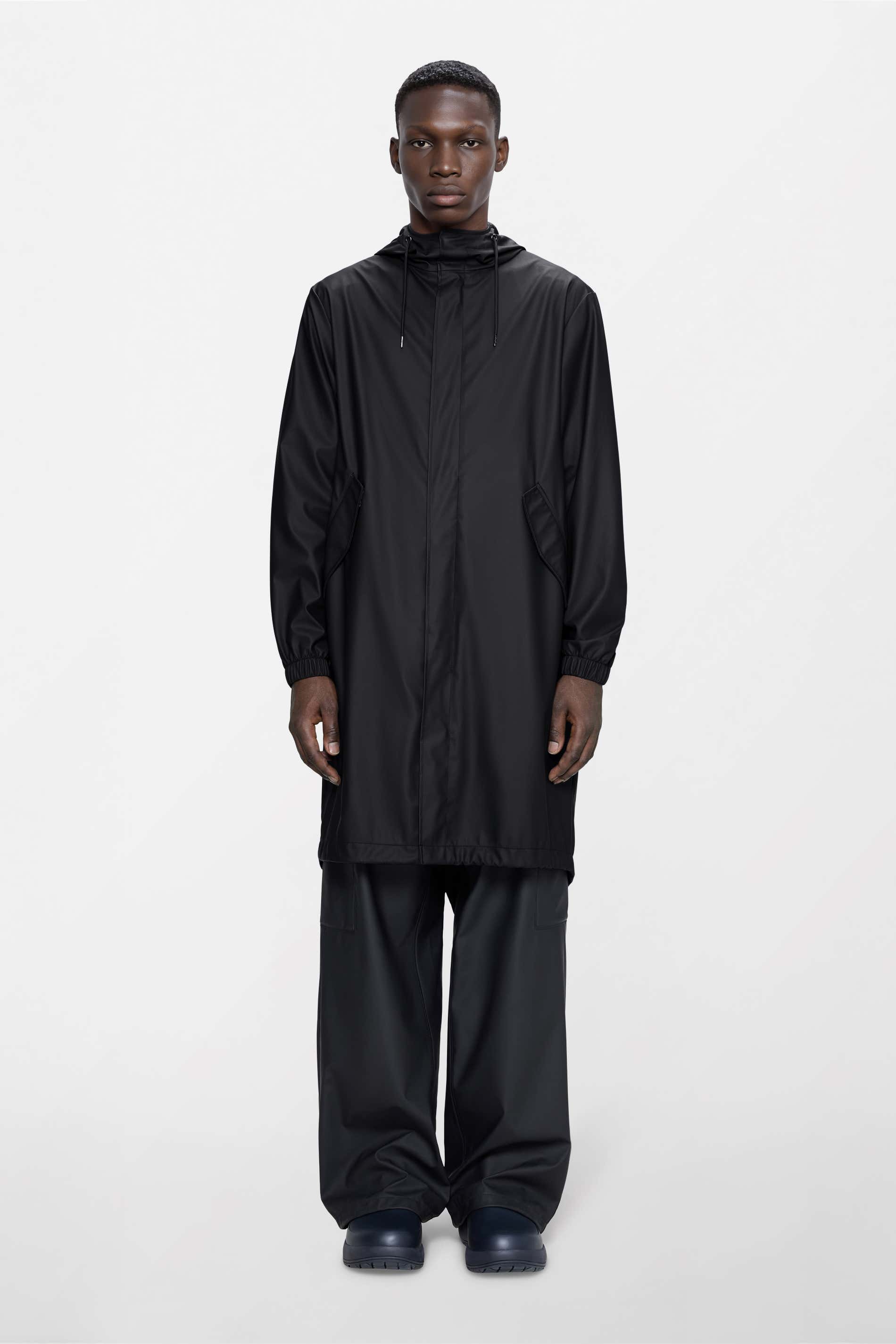 RAINS Fishtail Parka Black Jacket