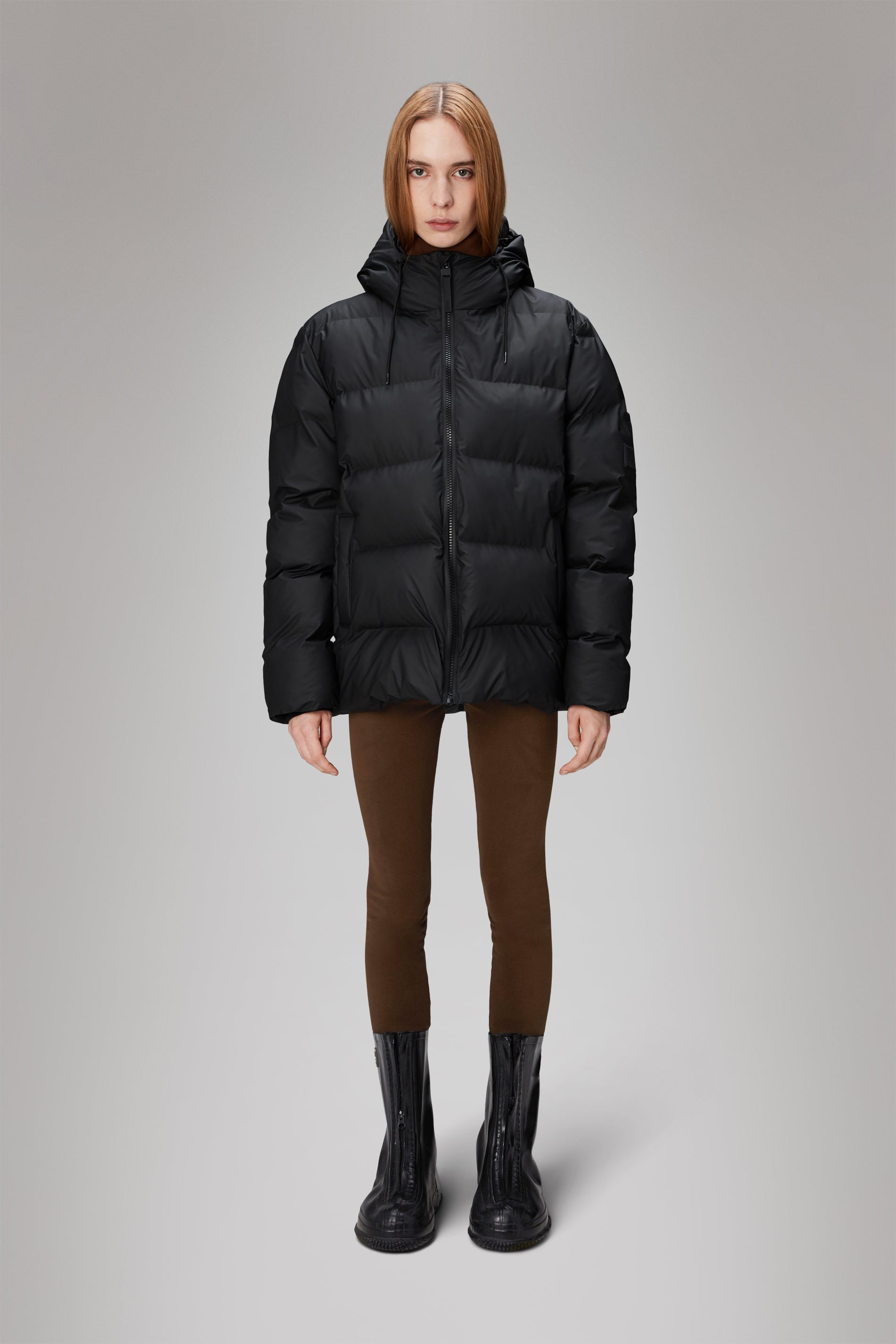 Puffer jacket rain online