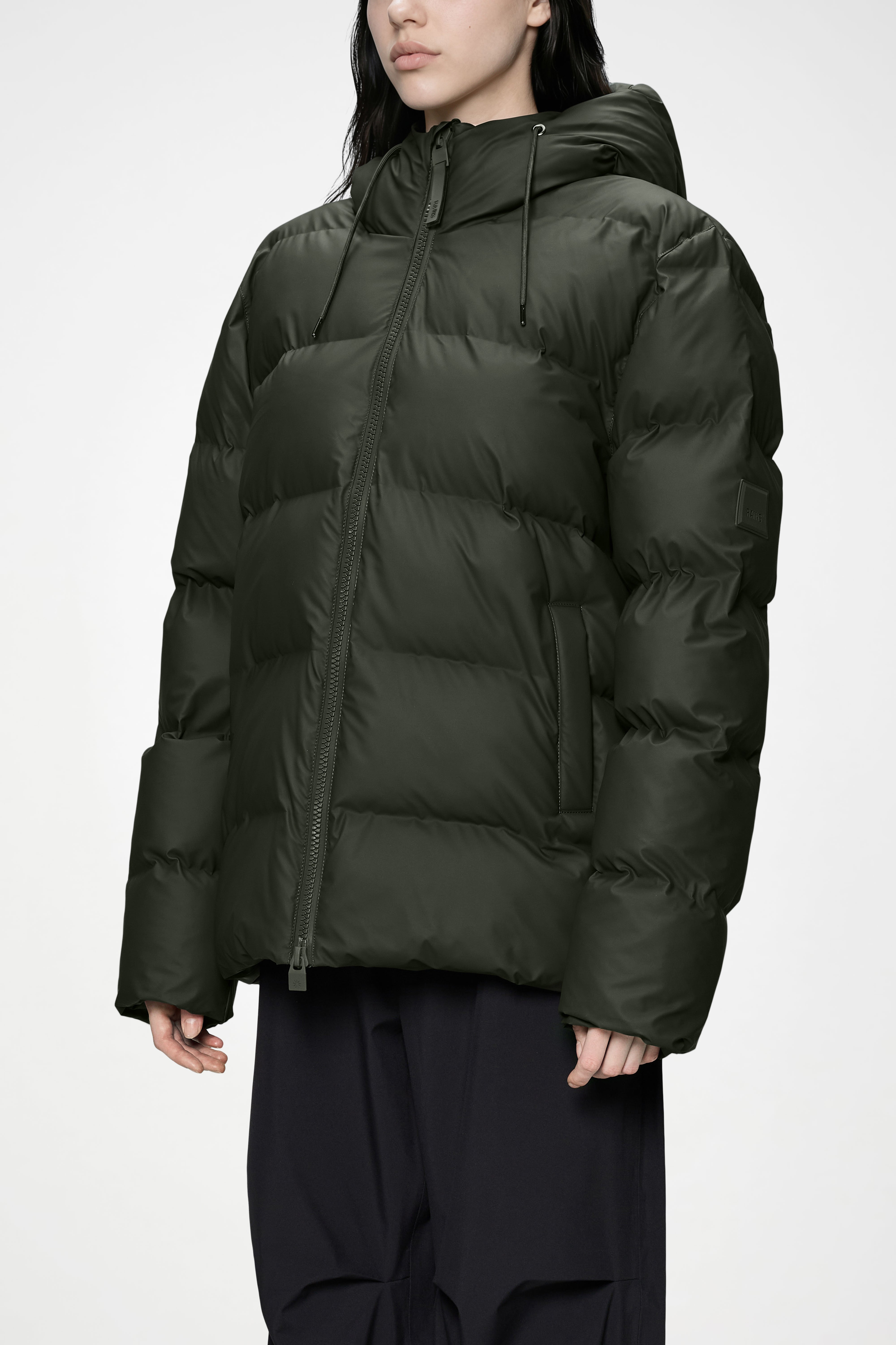 RAINS Alta Puffer Jacket Green Jacket
