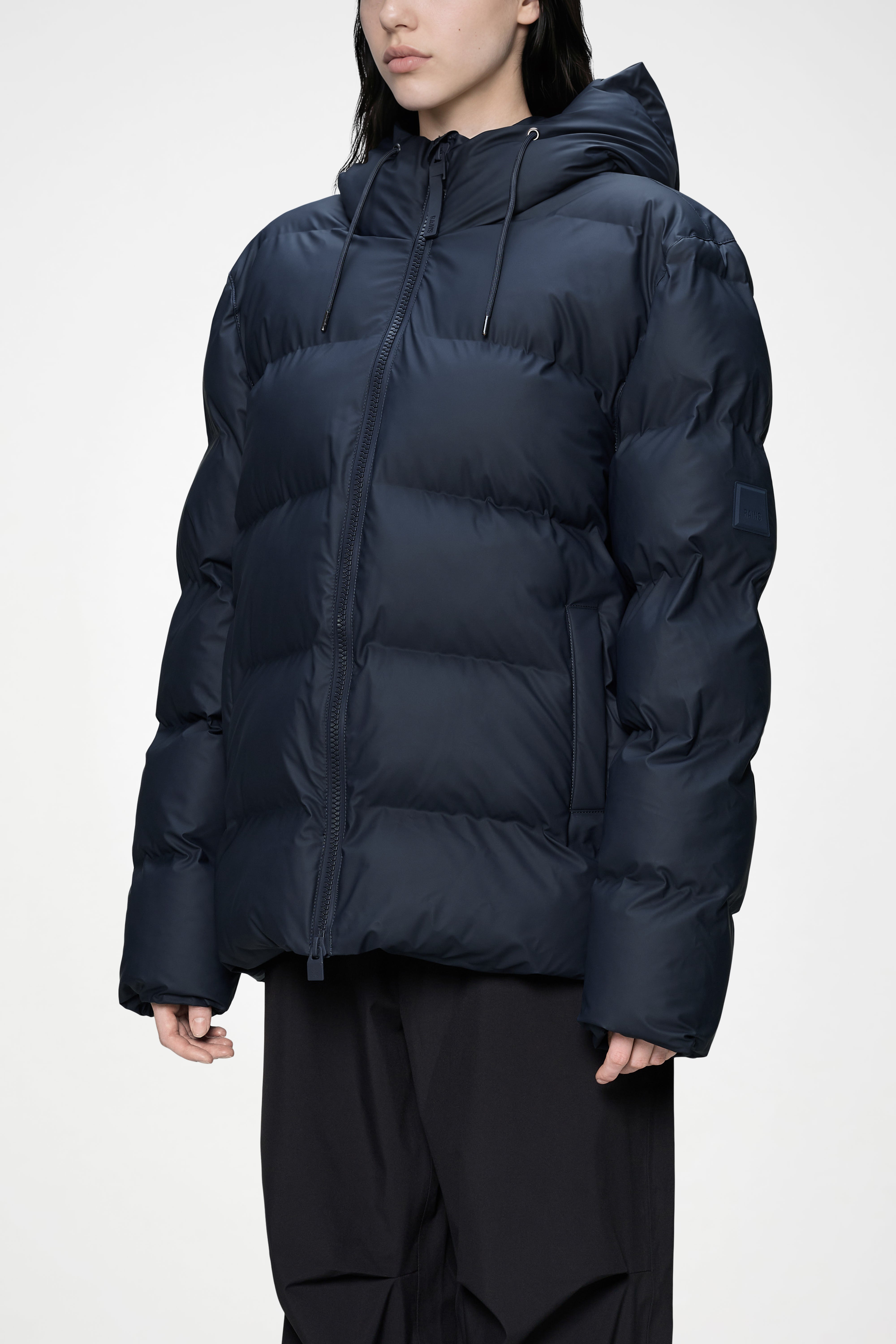 RAINS Alta Puffer Jacket Navy Jacket