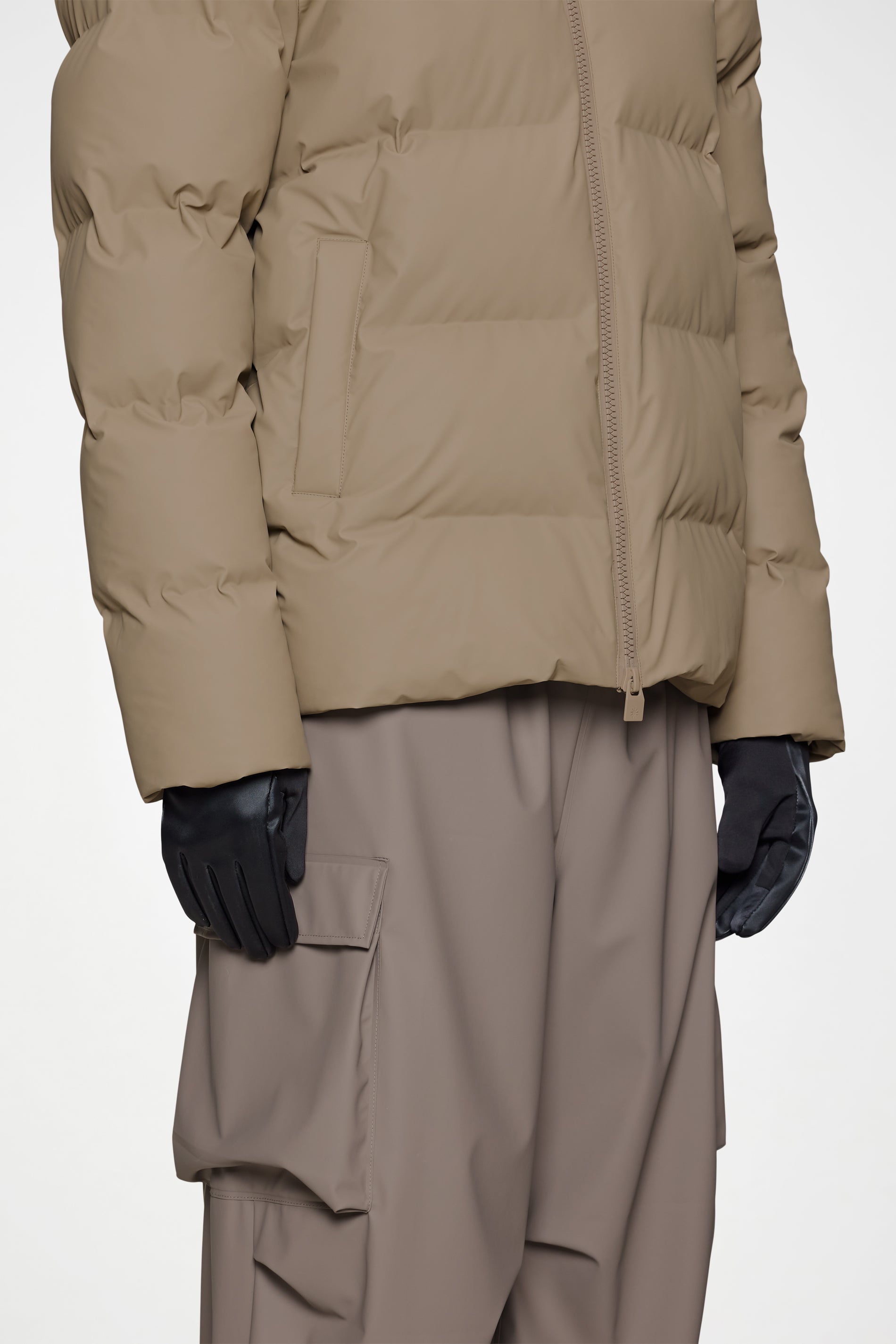 RAINS Gloves Black Satin Gloves & Mittens