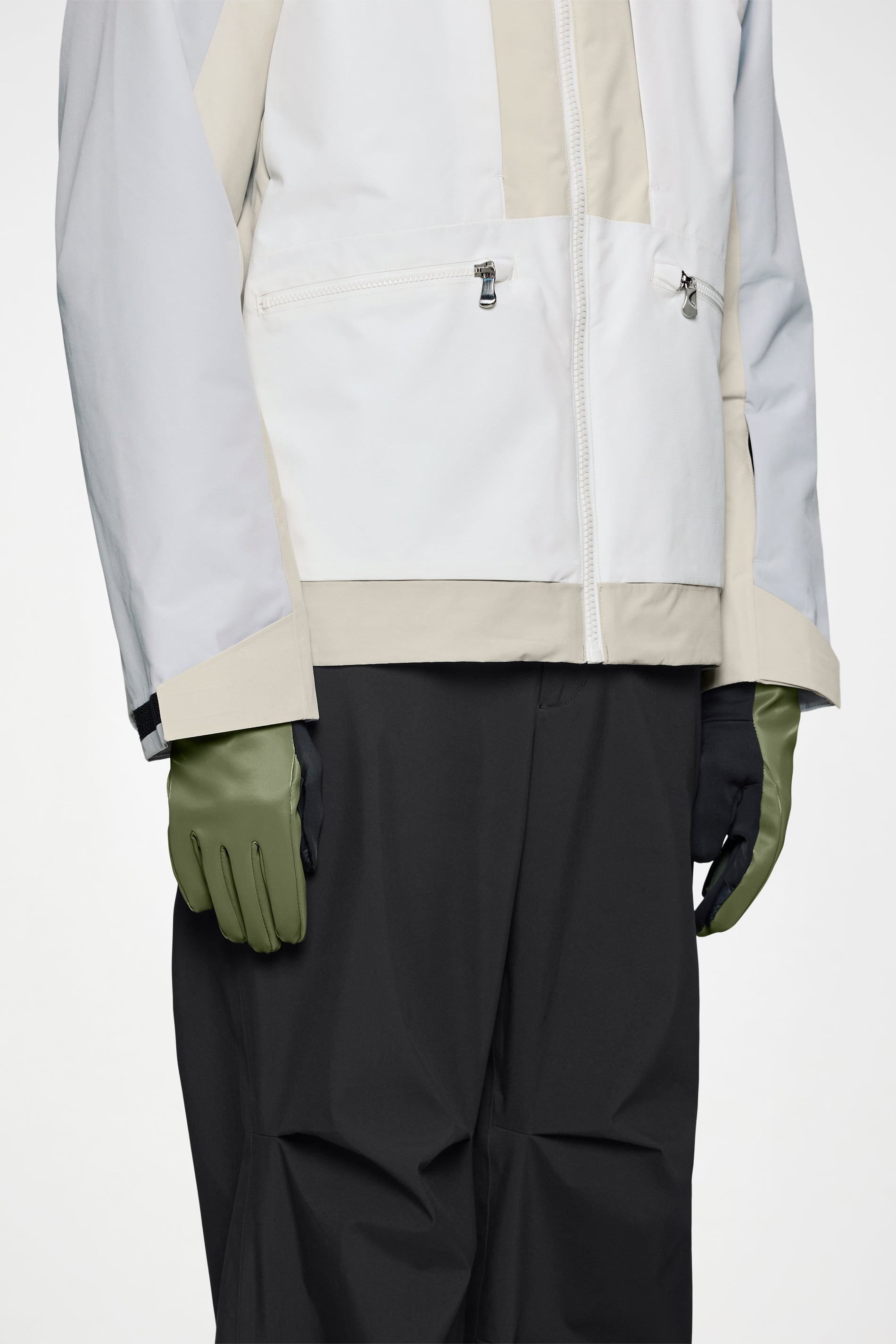 RAINS Gloves Green Satin Gloves & Mittens