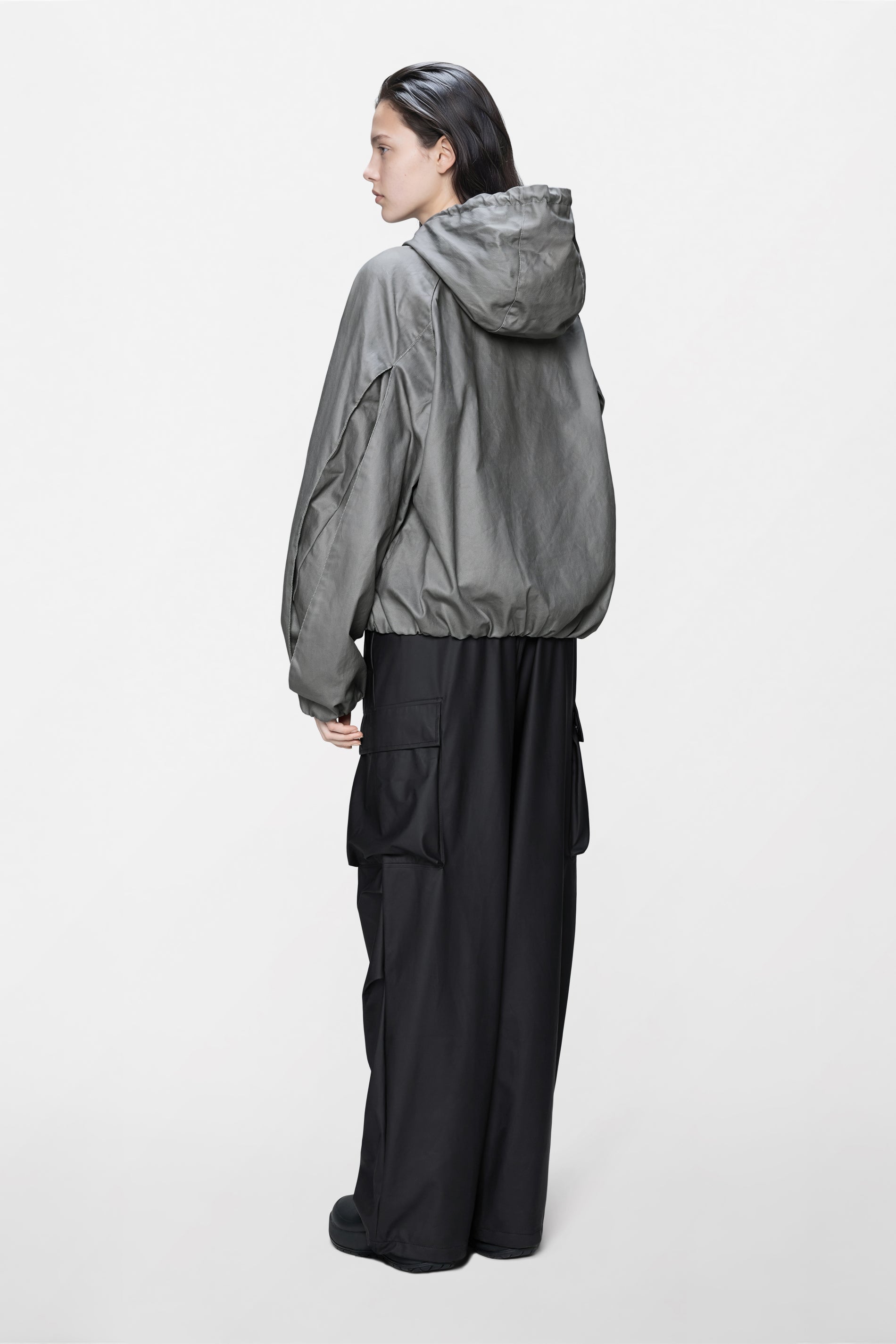 RAINS Heavy Woven Jacket Asphalt Jacket