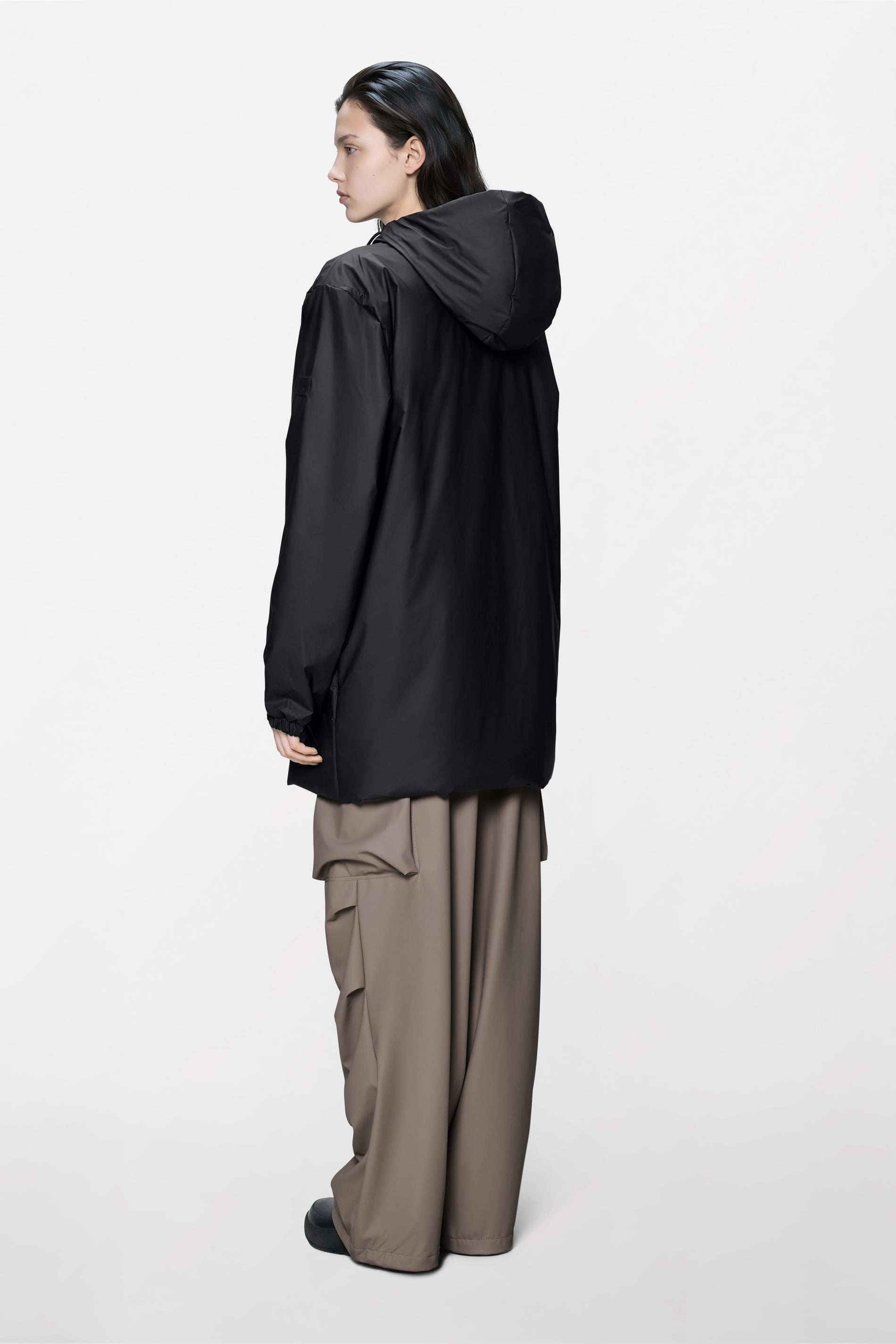 RAINS Lohja Long Insulated Jacket Black Jacket