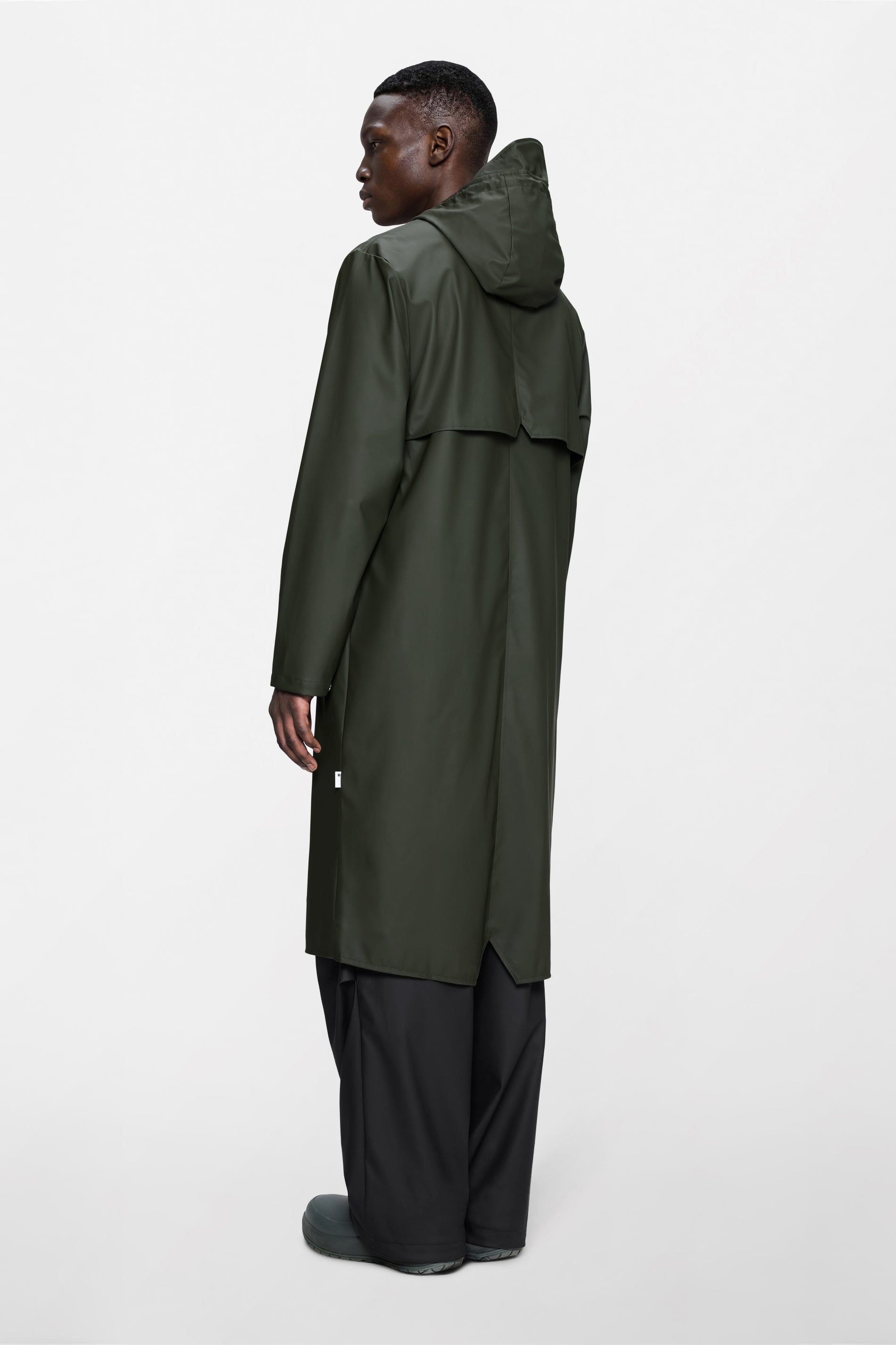 RAINS Longer Jacket Green Jacket