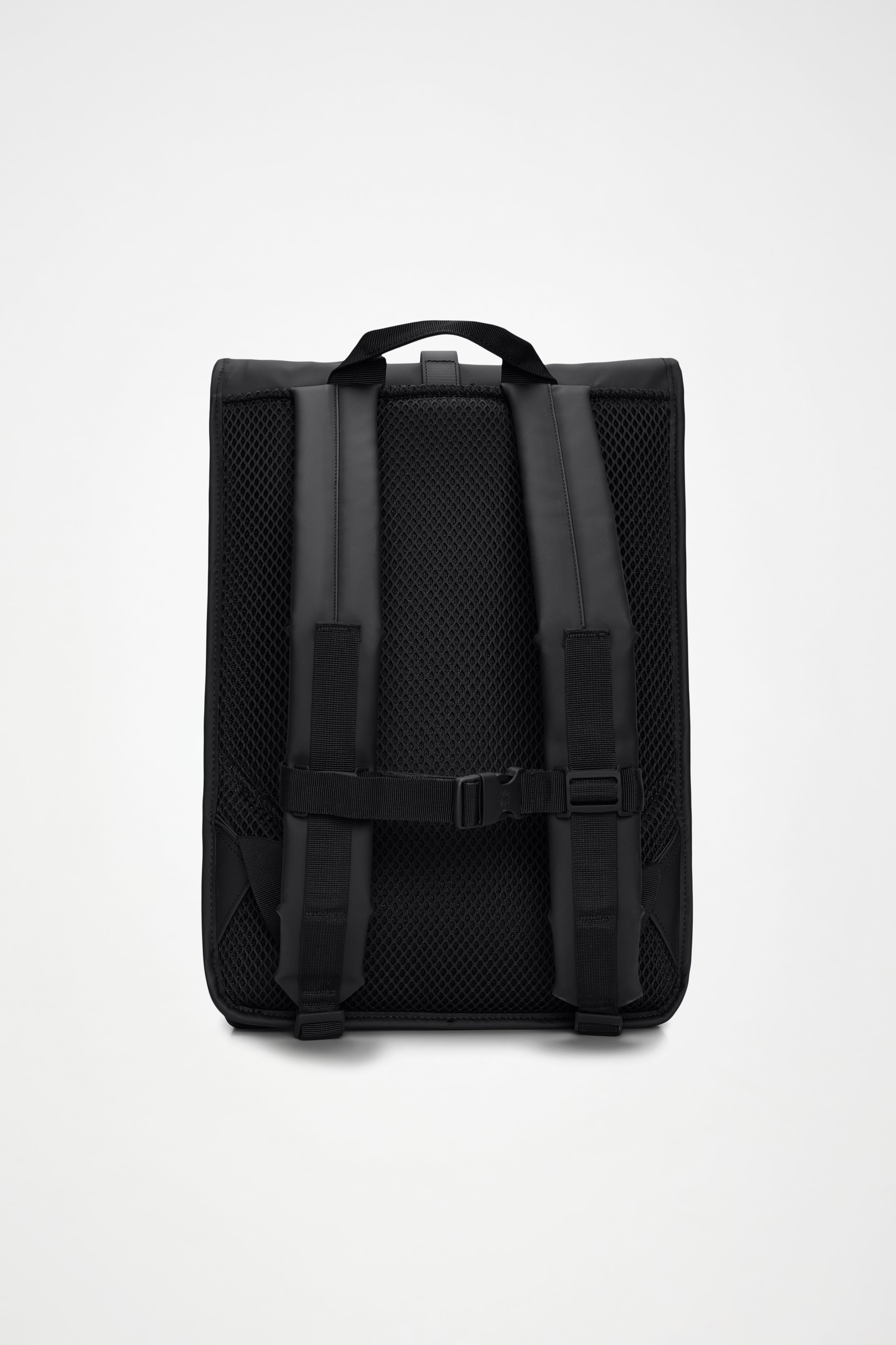 RAINS Rolltop Rucksack Black 19L H48 x D11 x W32 cm Backpack