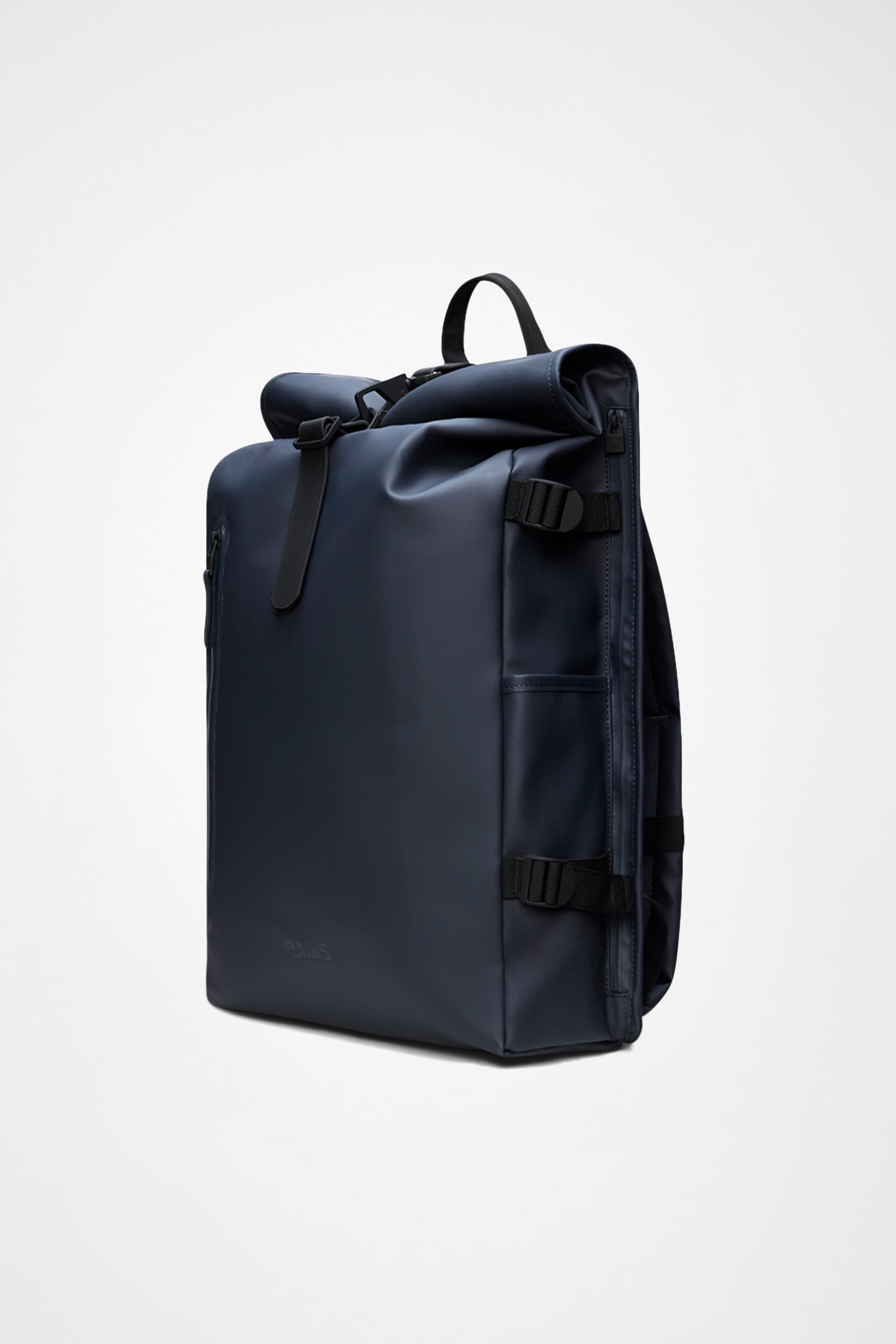 RAINS Rolltop Rucksack Large Navy 28L H63 x D14 x W32 cm Backpack
