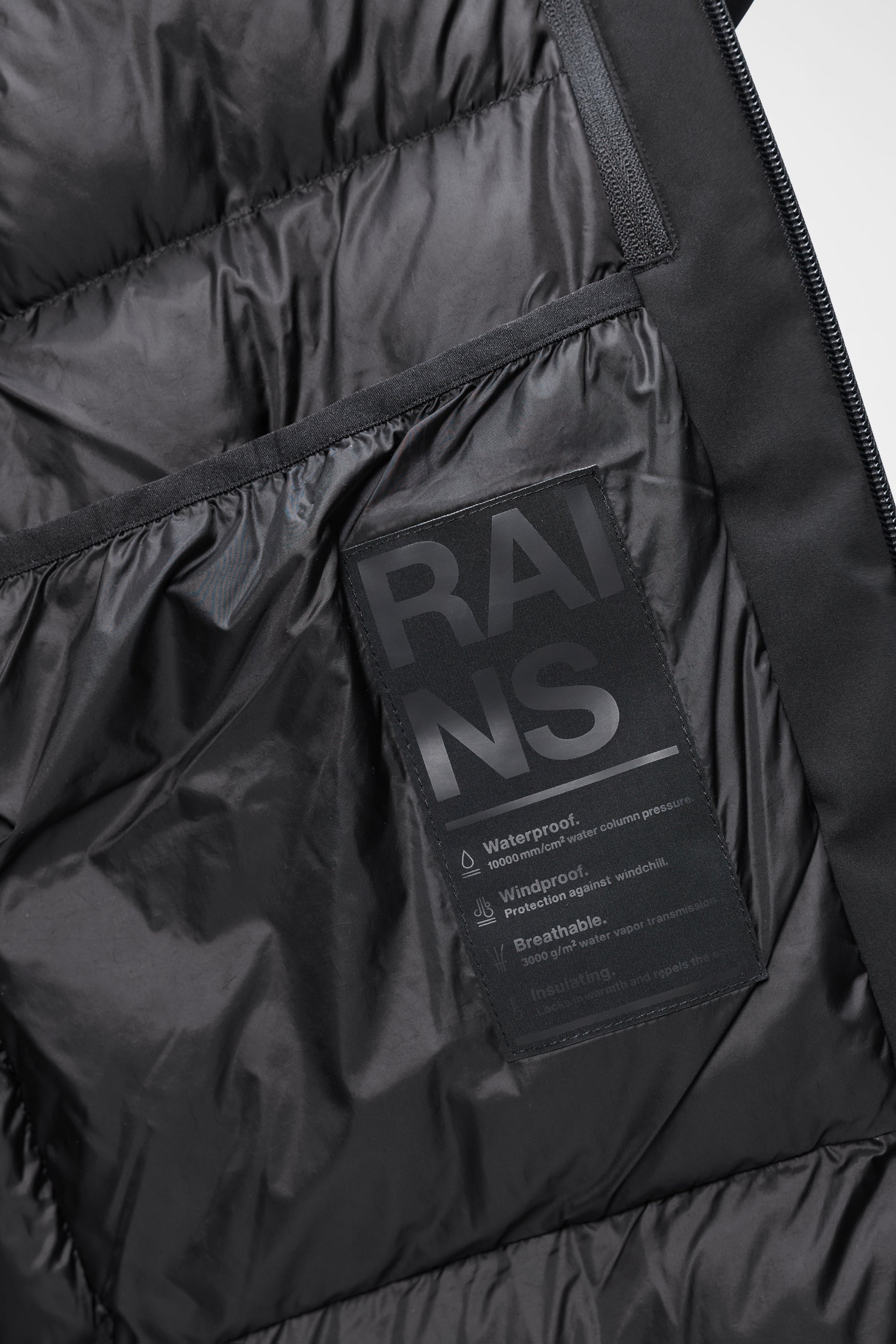RAINS Sarna Puffer Jacket Black Jacket