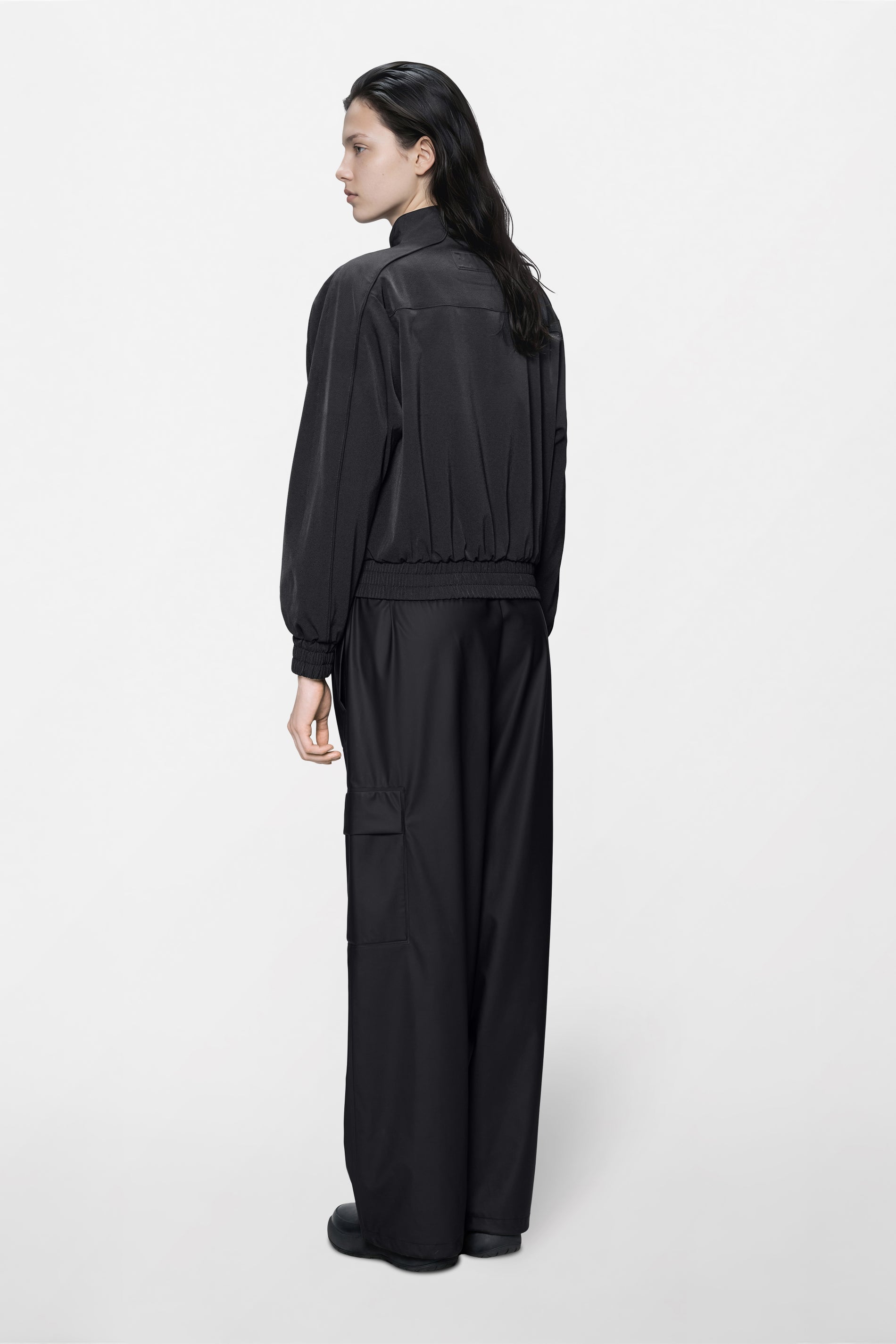 RAINS Tech Woven Track W Jacket Black Jacket